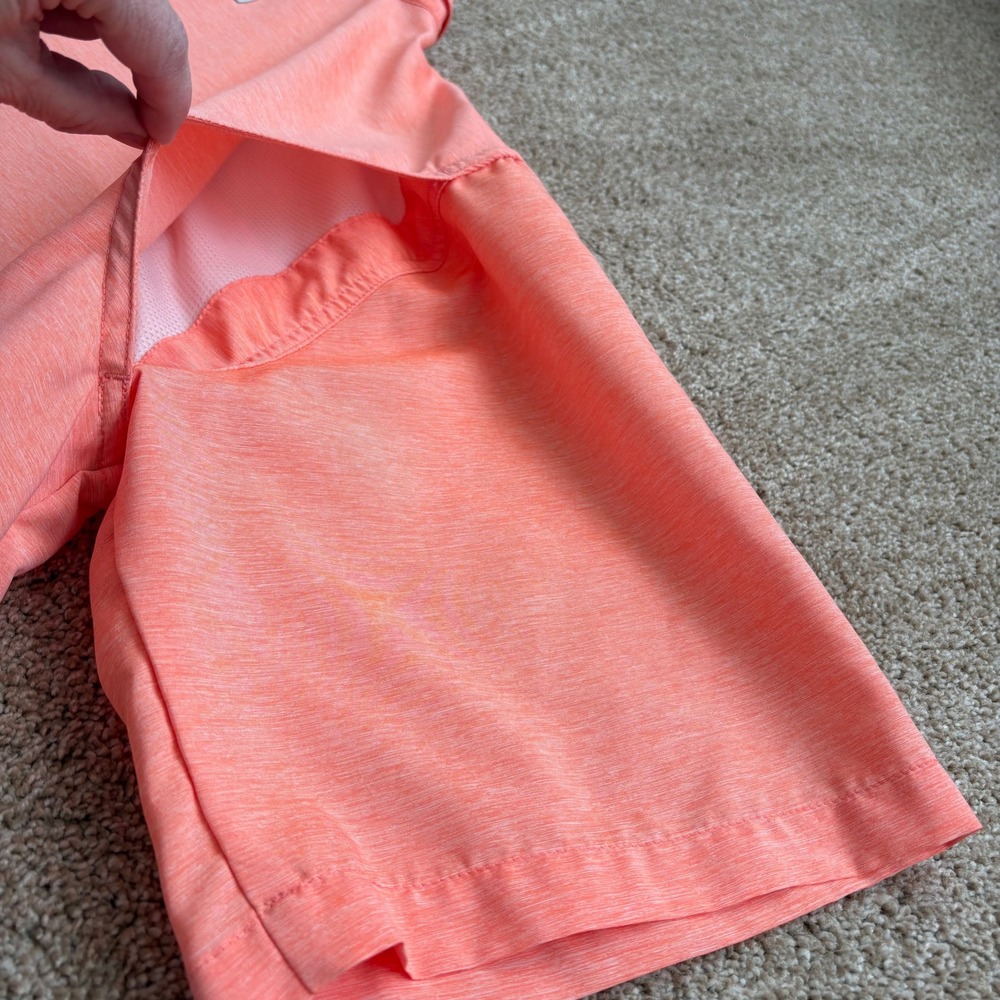 Habit Mens Fishing Shirt Large Coral Short Sleeve UPF 40 Vented Performance Top - Picture 13 of 16